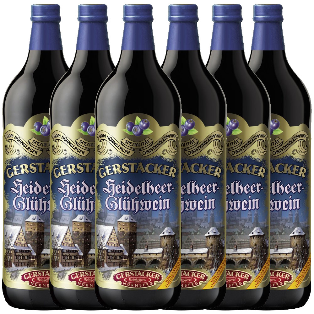 Gerstacker Heidelbeer-Glühwein 1l - 6er Karton