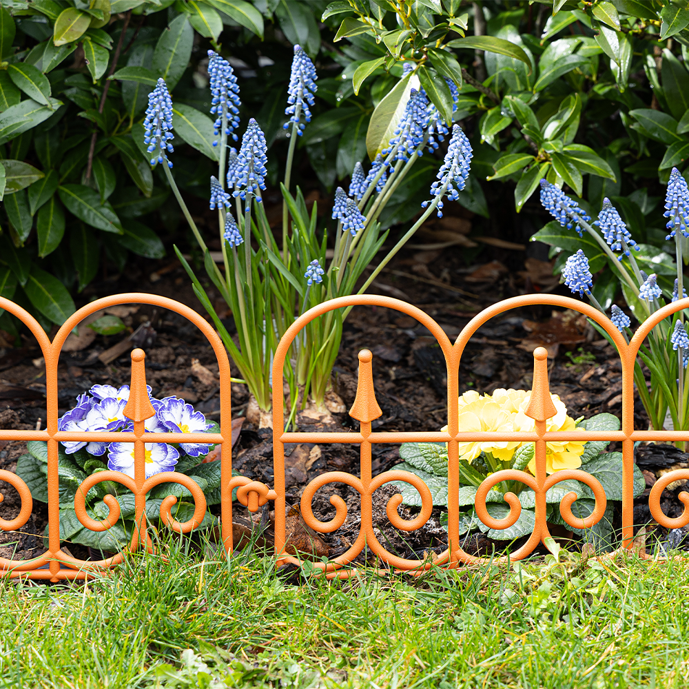 Powertec Garden Gartenzaun-Set 10 teilig aus PP, ca. 58 x 33,5 cm