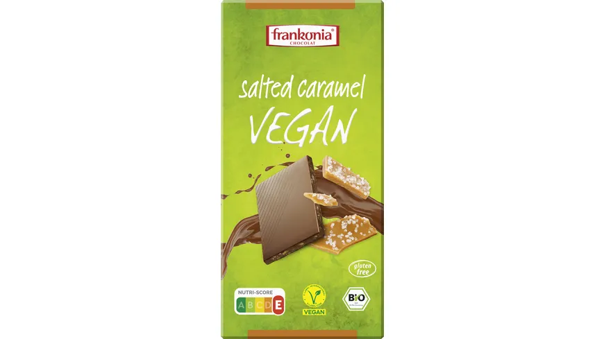 Frankonia Vegane Salted Caramel Kakaotafel mit Reispulver 100g 100 g