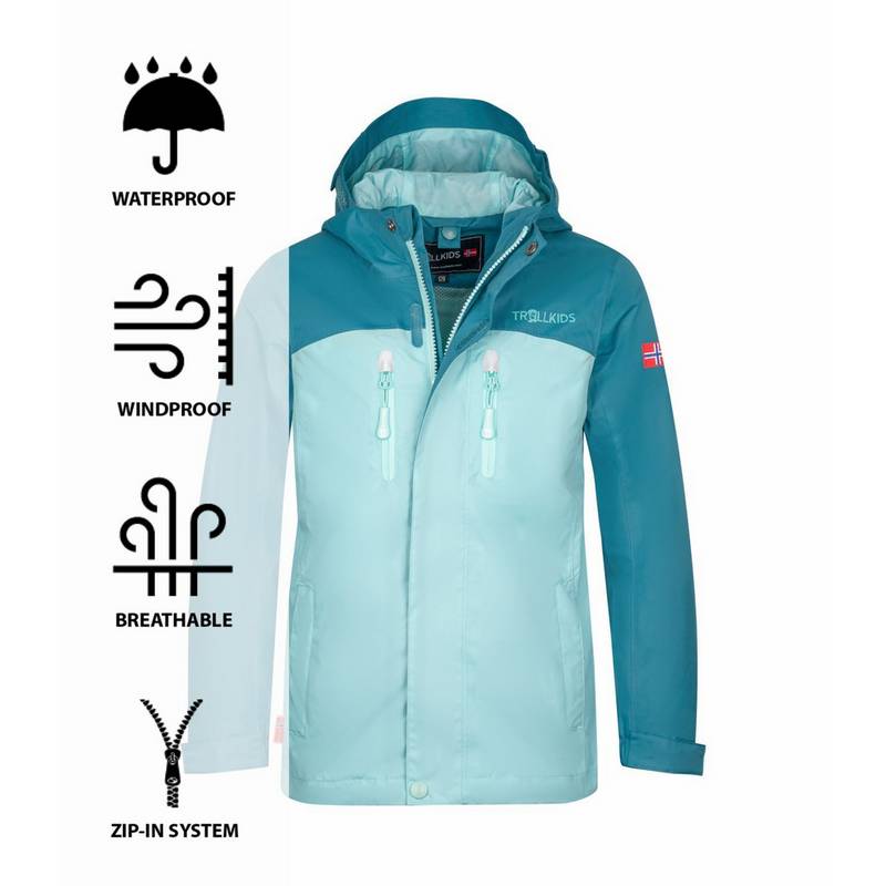 Trollkids Nusfjord Regenjacke Kinder