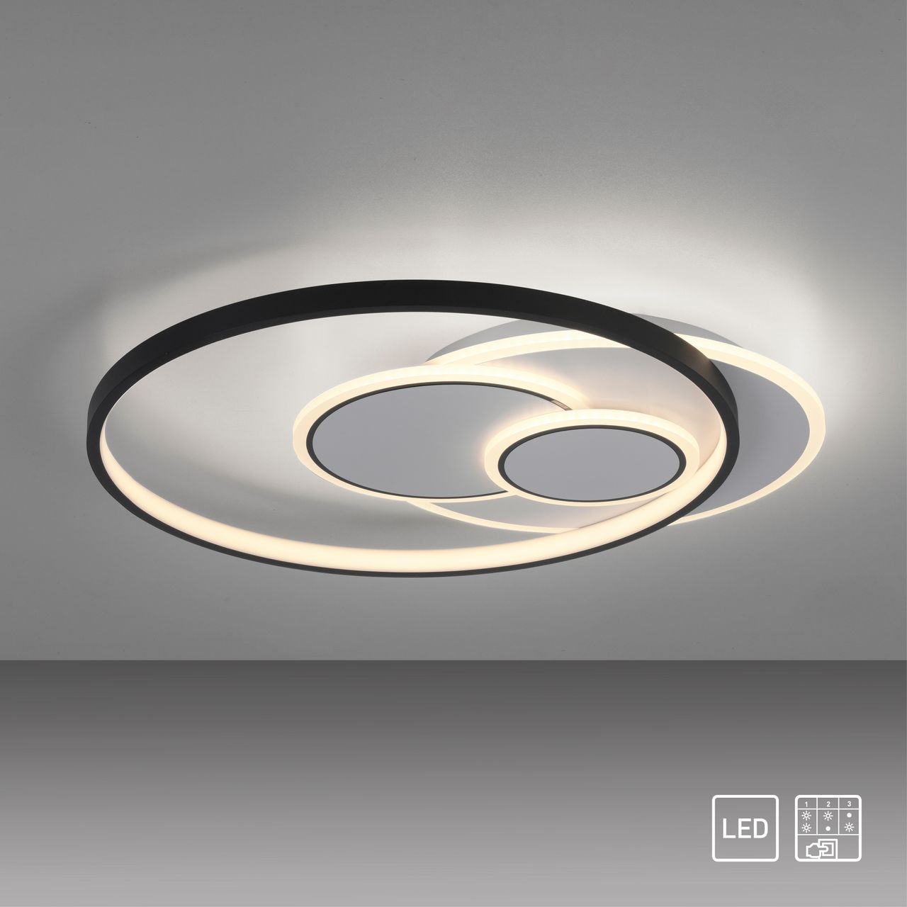 Paul Neuhaus LED Deckenleuchte MAILAK, 1x LED-Board/18Watt   1x LED-Board/9Watt, Weiss