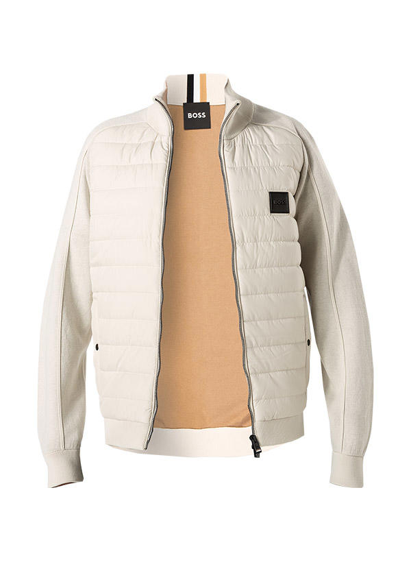 BOSS Black, Jacke Esfero, Schurwolle-Baumwolle, creme