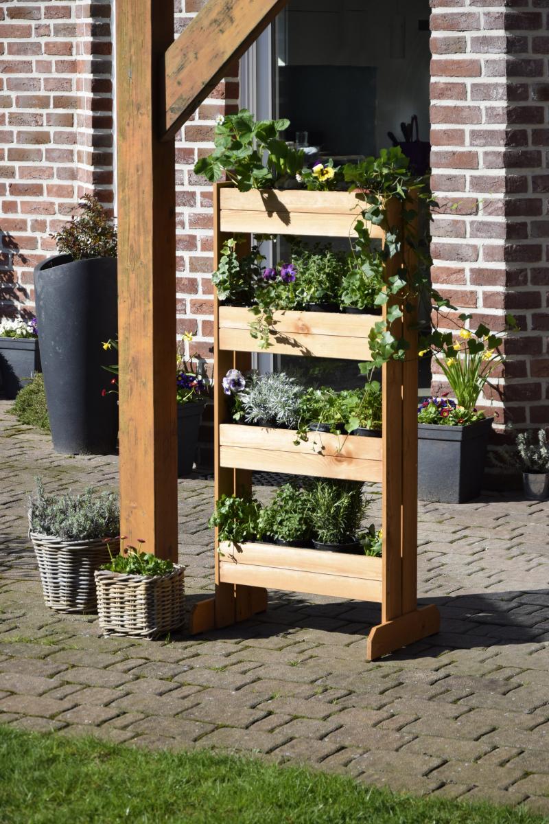 dobar Vertikales Blumenbeet mit 4 Pflanzkästen