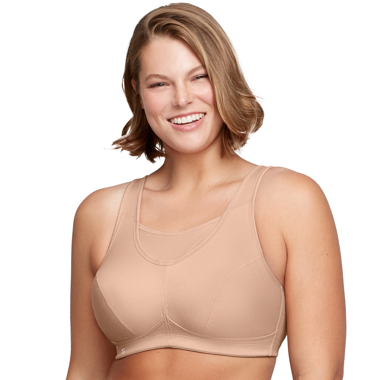 Sport-Bustier mit bestem Halt - Kaffee