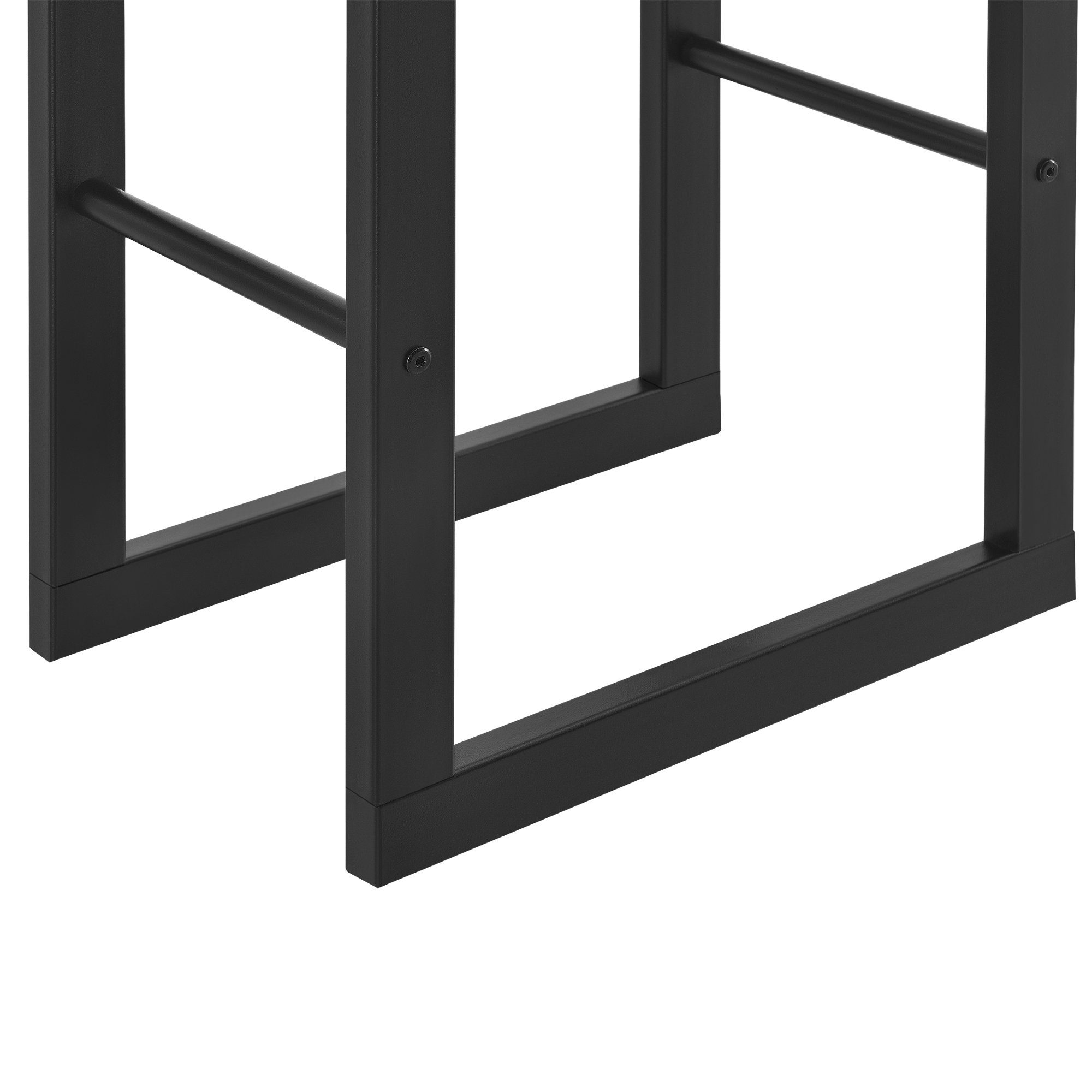 en.casa Kaminholzregal, BxTxH:100x25x100 cm, Täby Brennholzregal Metall 100x25x100cm