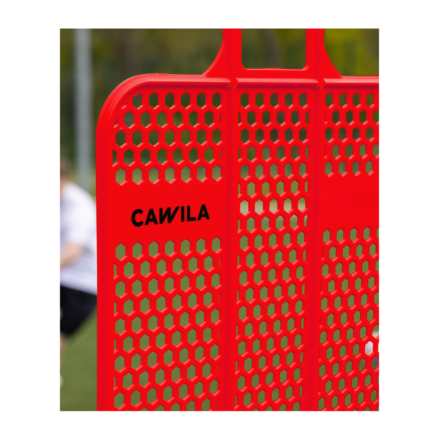 Cawila Trainingsdummy PRO 180cm Rot | Freistoßdummy aus sehr robustem Kunststoff