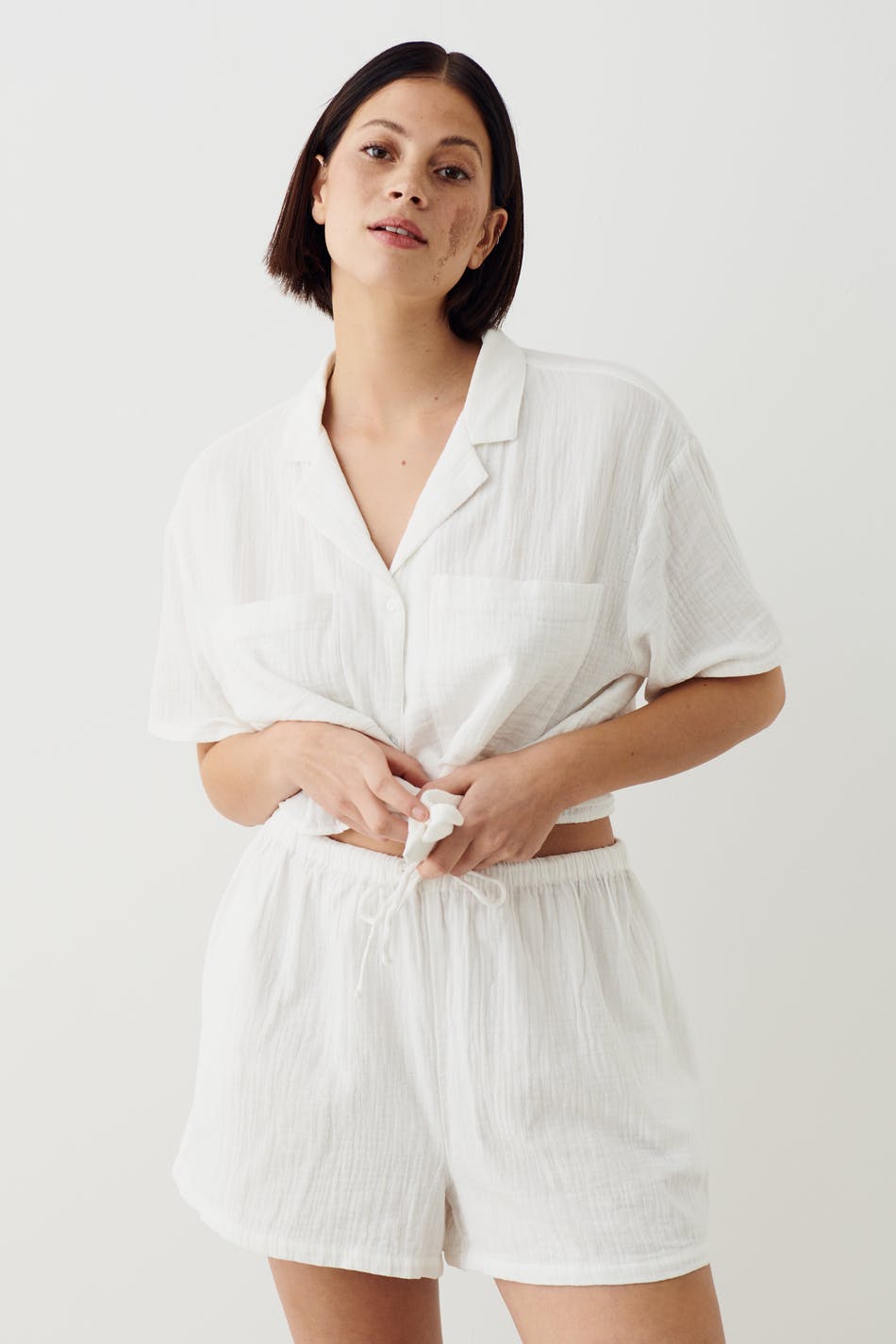 Gauze pyjamas shorts