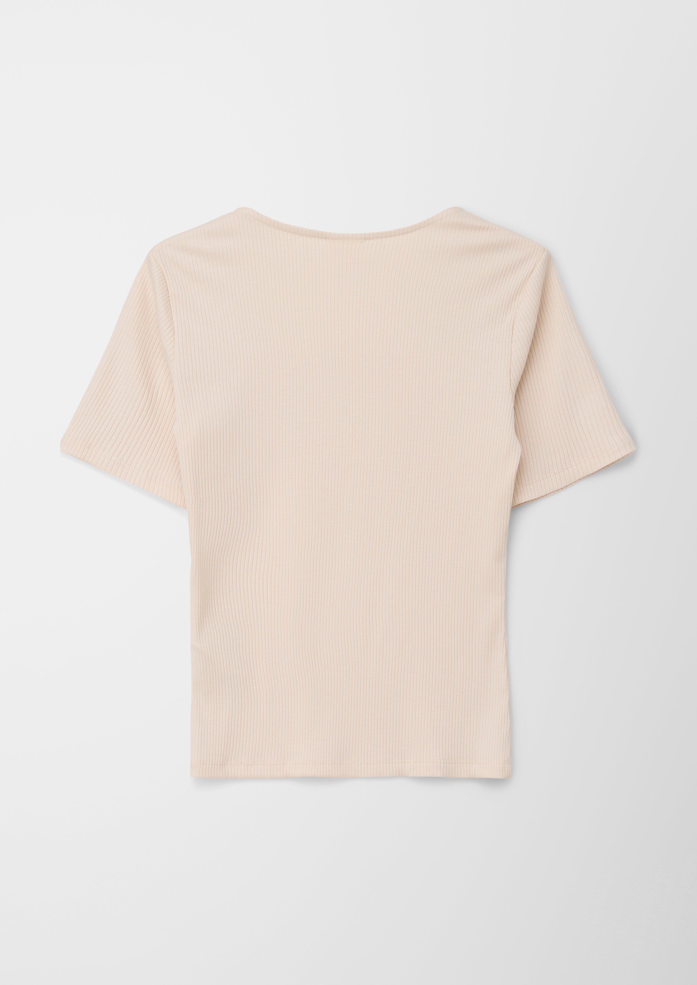 Rippshirt mit Karree-Ausschnitt  2128006-0805