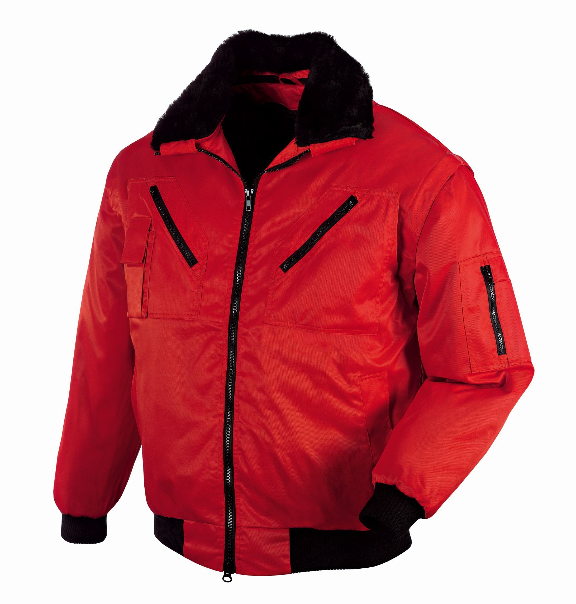TRIZERATOP Winterjacke Piloten-Jacke OSLO rot Größe XL