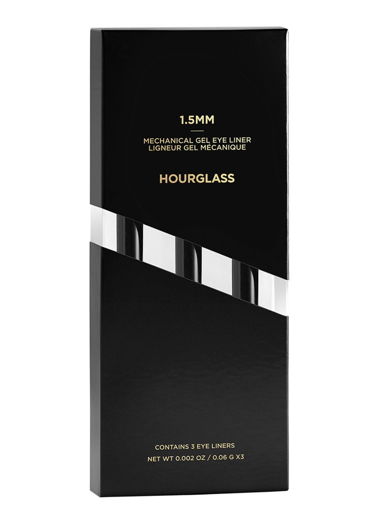 Hourglass 1.5MM™ Mechanical Gel Eye Liner Obdaden Black 3-pack - waterproof gel eyeliner set of 3