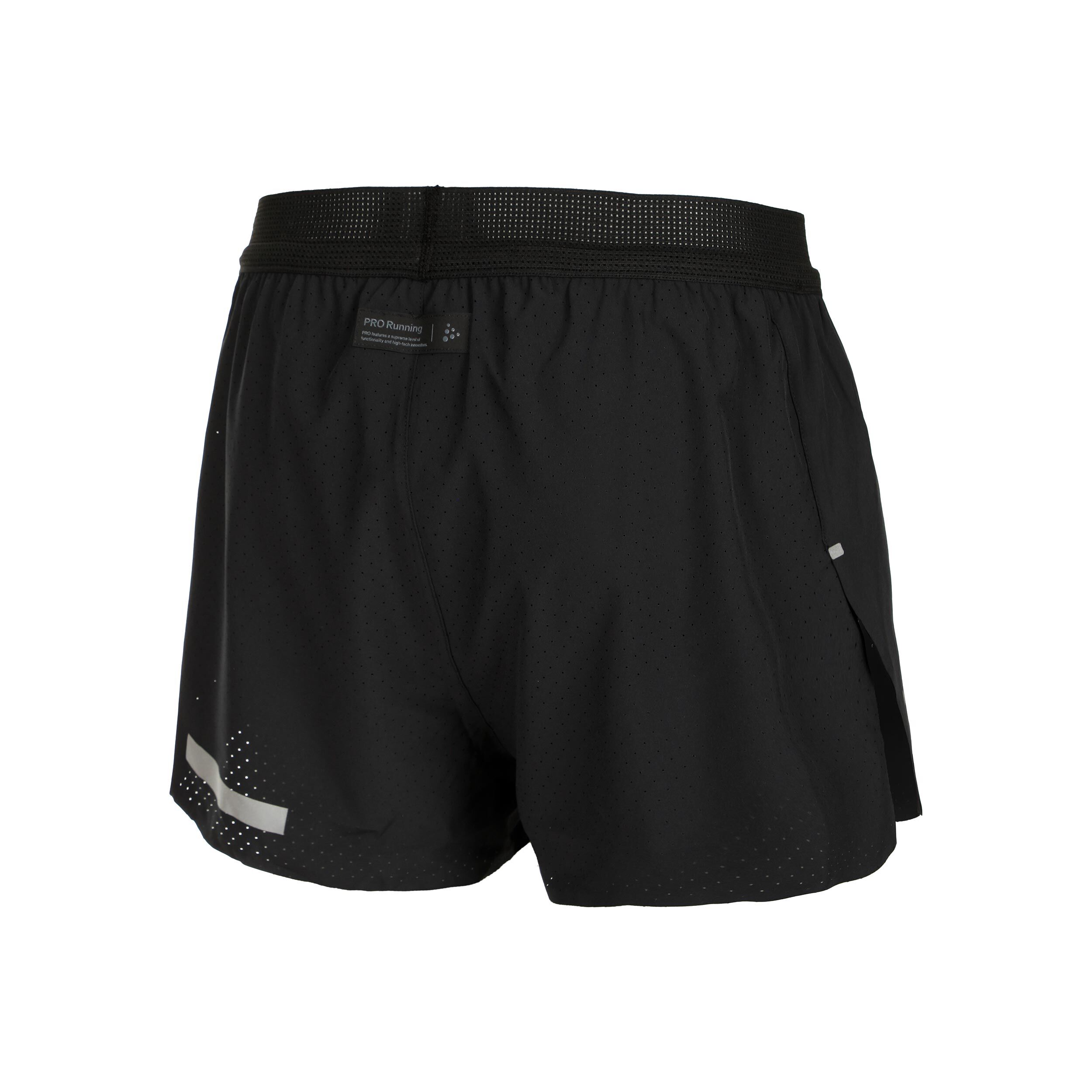 Pro Hypervent Split 2 Laufshorts Herren - Schwarz