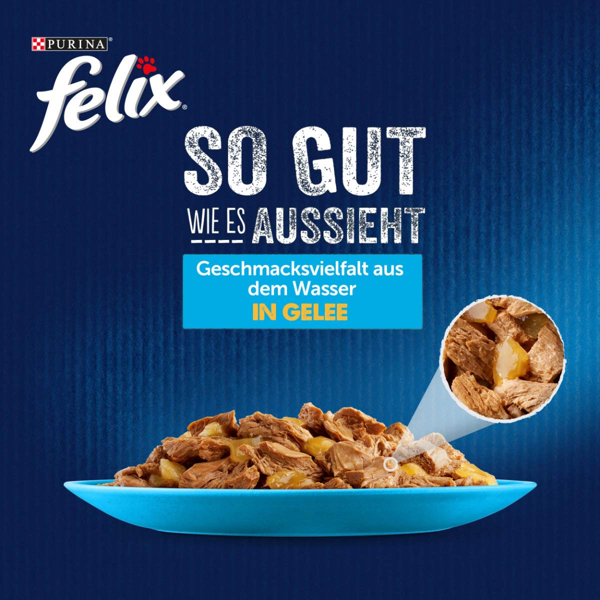 FELIX So gut wie es aussieht in Gelee Geschmacksvielfalt aus dem Wasser 24x85g
