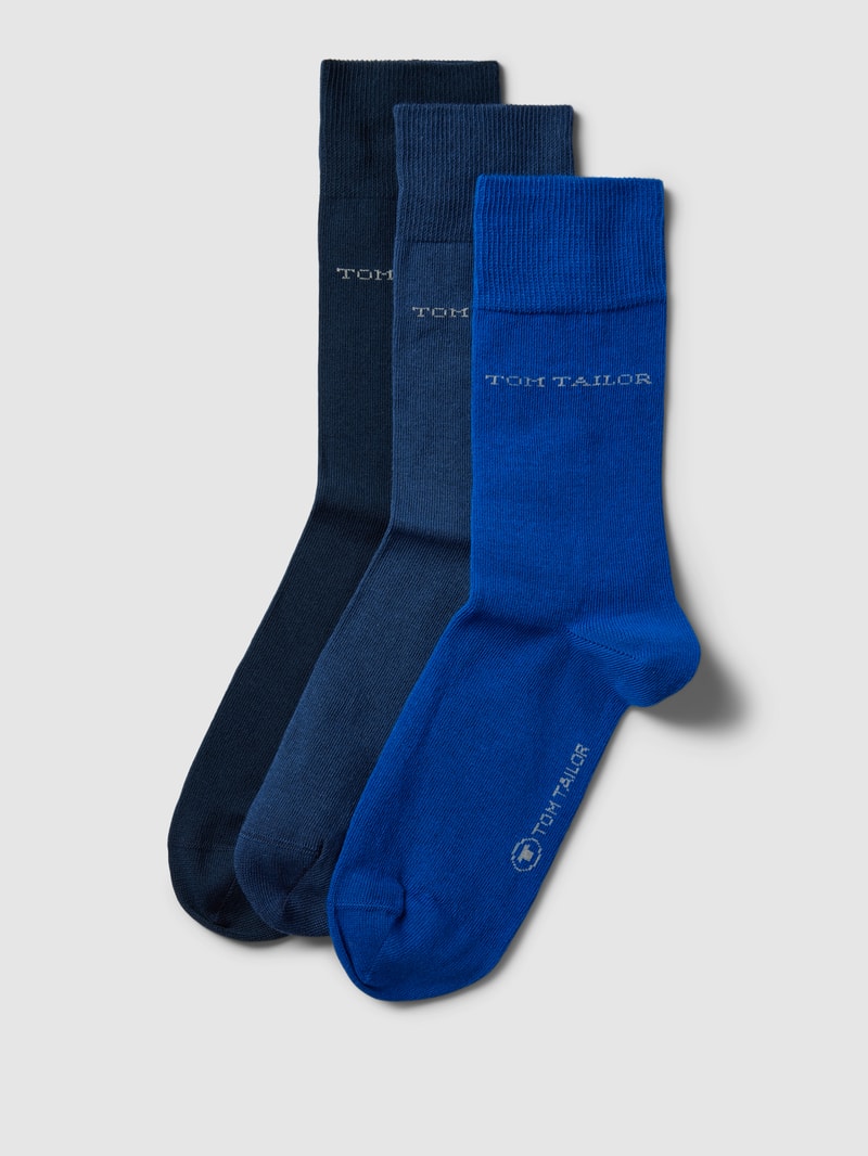 Socken im 3er-Pack in blau