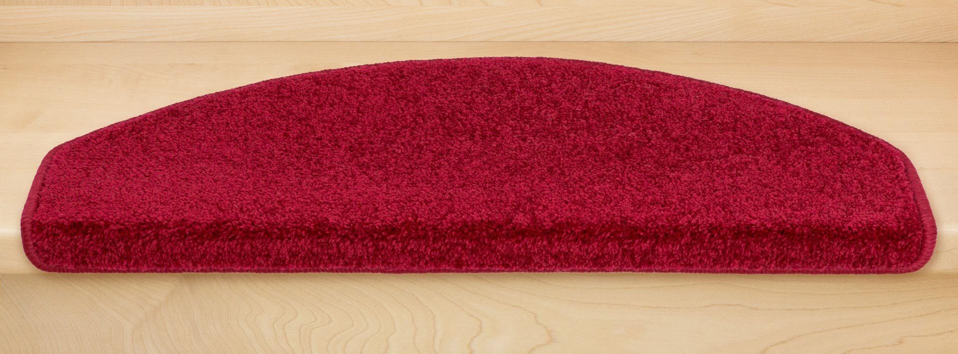Stufenmatte Stufenmatten Fuerth Halbrund Einzeln und SparSet's, Metzker®, halbrund, Höhe: 9 mm, 15 Stück im Set - Weinrot