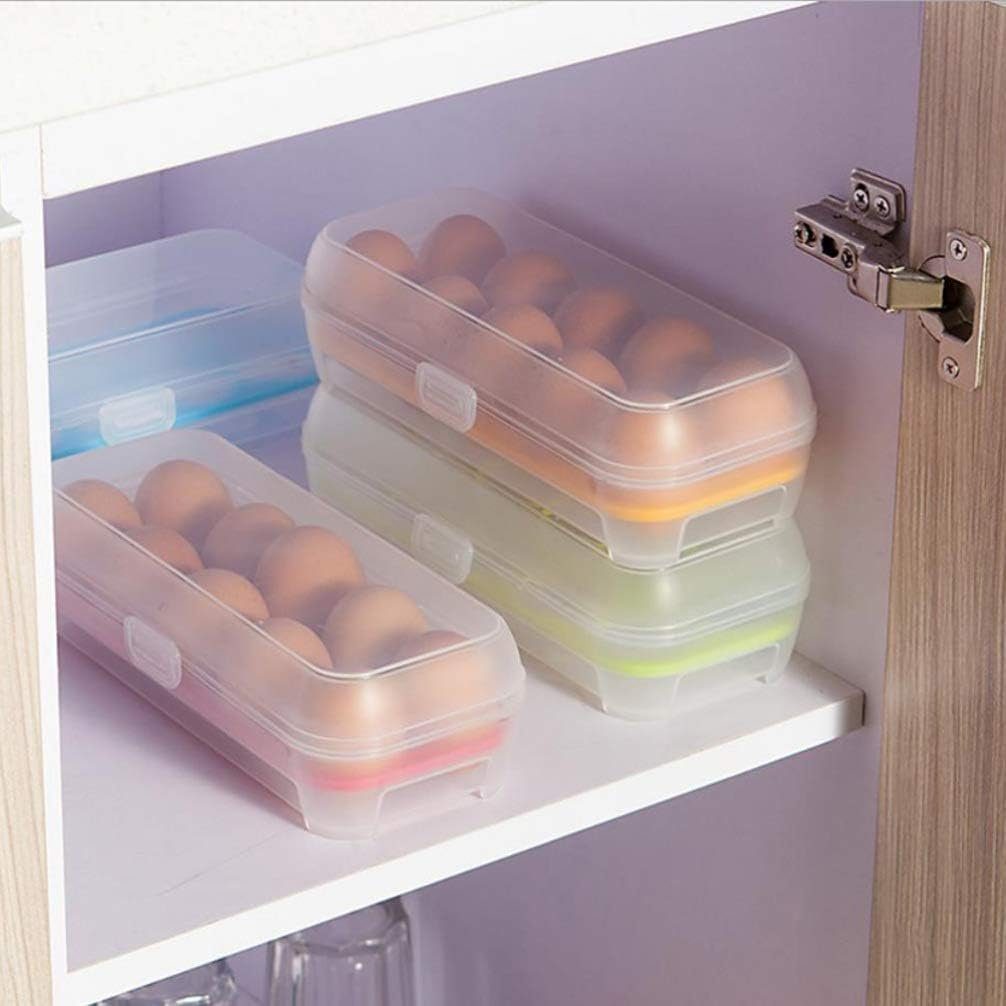 Fokelyi Korbeinsatz 2 Stück Eierbehälter Für Kühlschrank,Aufbewahrungsbox Für Frische Eier