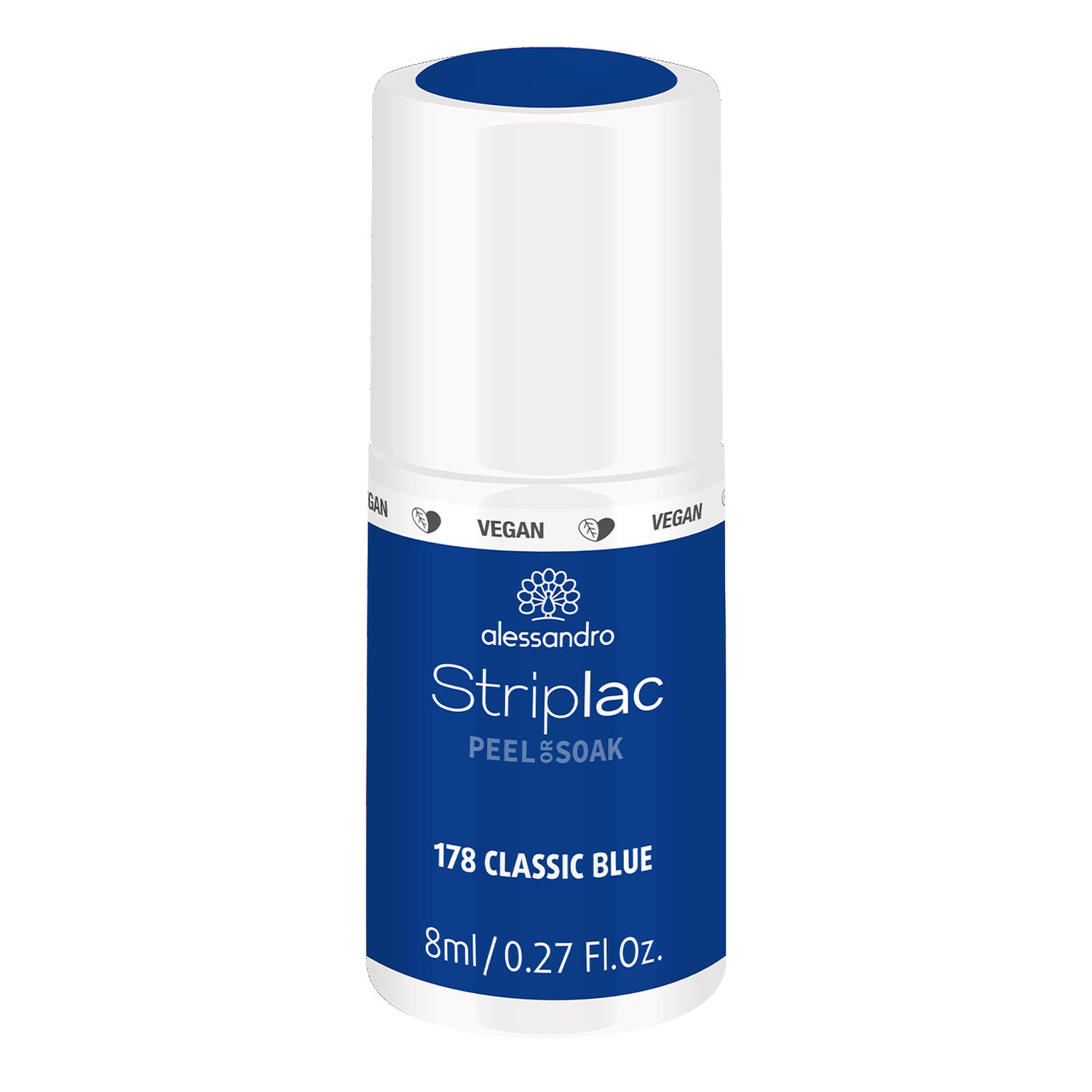 Alessandro Striplac Peel or Soak Vernis Semi-permanent - 178 Classic Blue