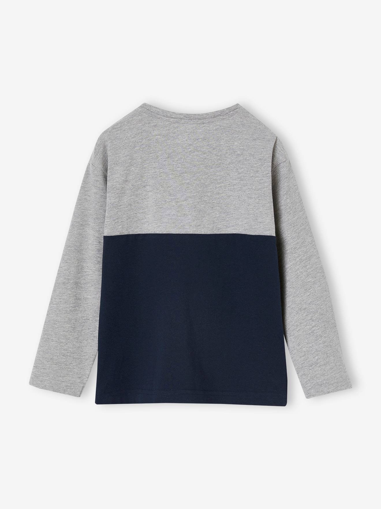 Tee-shirt colorblock garçon vert