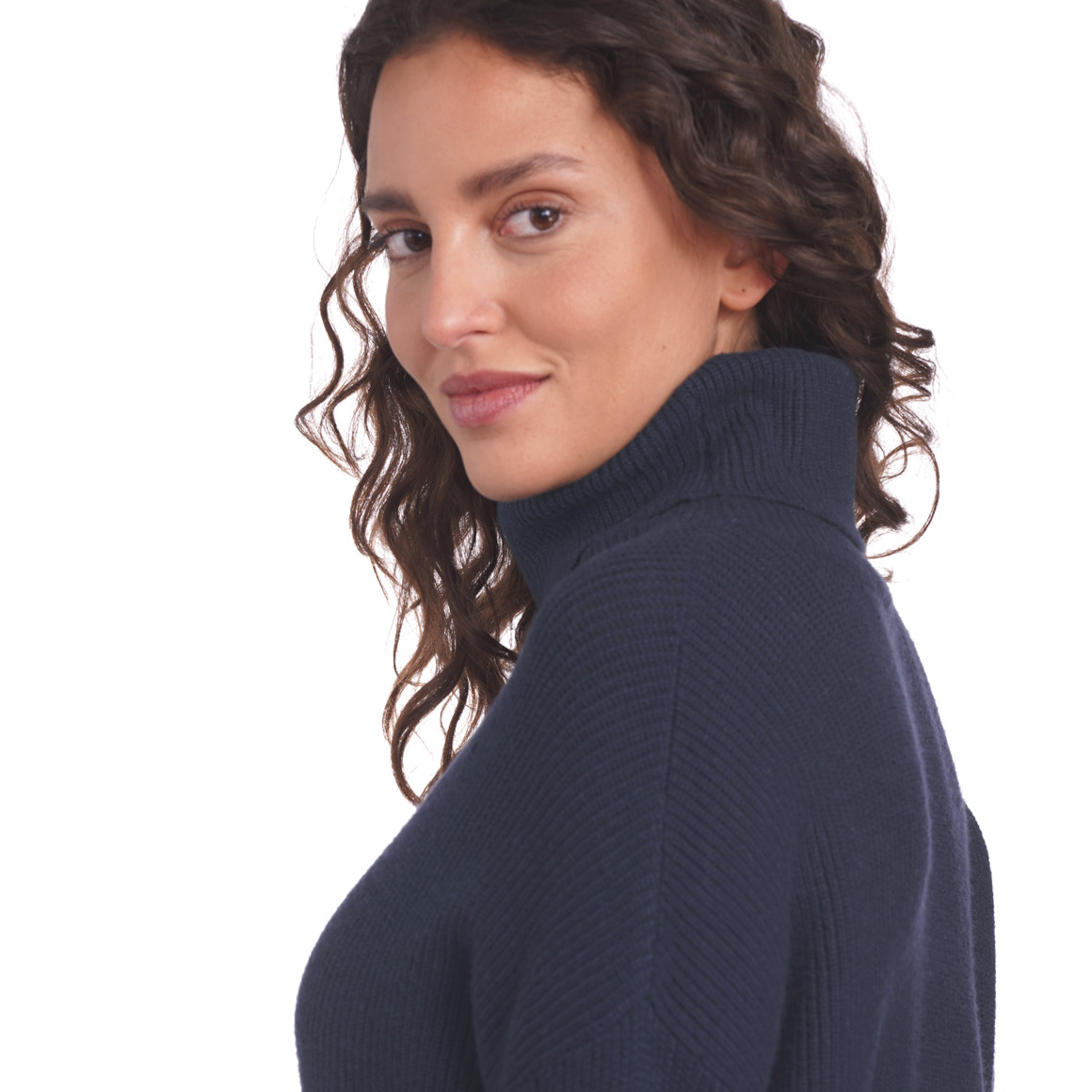 Damen Strickpullover mit Zierknöpfen