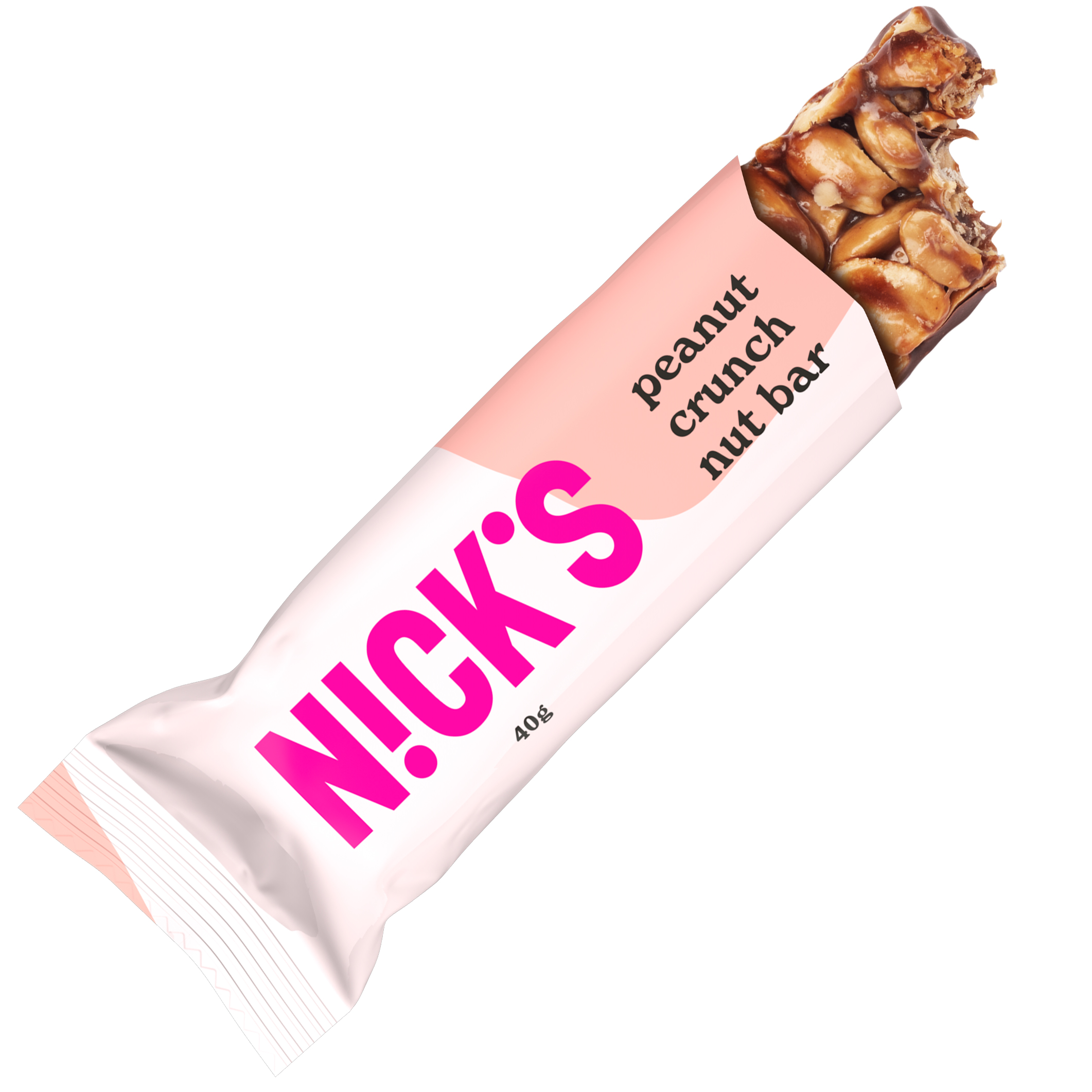 N!CK'S Peanut Crunch Nut Bar 40g