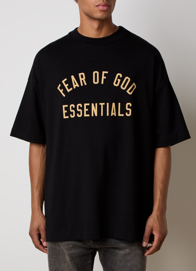 Tricou cu logo mare Fear of God Essentials
