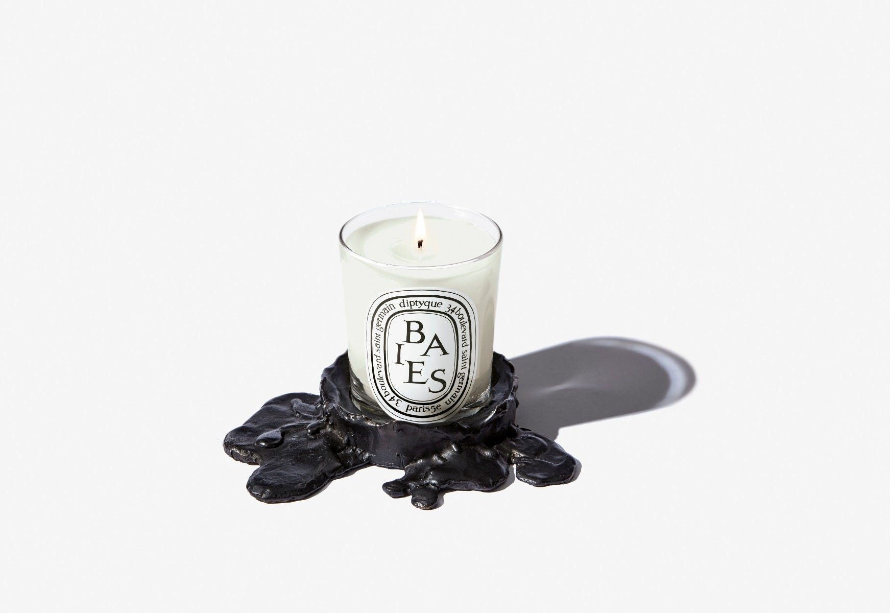 Photophore bronze noir petit modèle - Pour bougie classique