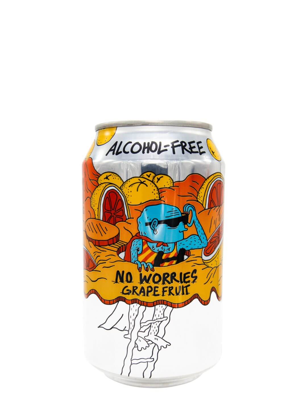 Lervig : No Worries Grape Fruit - Gueule de joie 0.5° |  33 cl