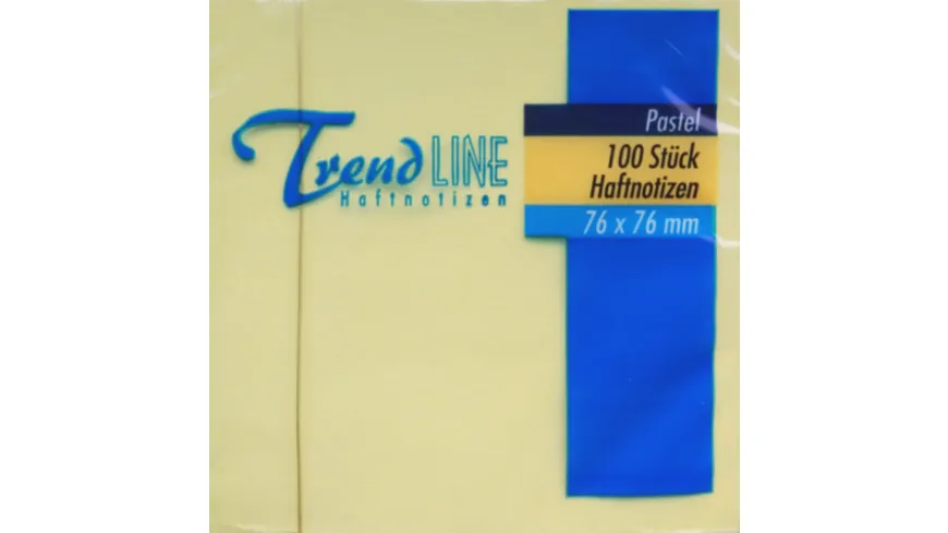 TrendLINE Haftnotiz Notes 100 Blatt 76 x 76 mm gelb