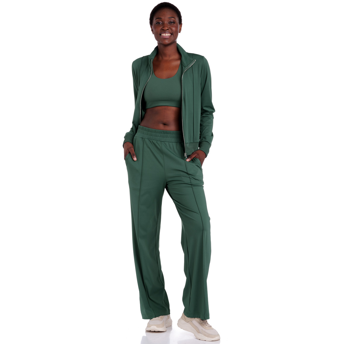 Damen Sportjacke mit Biesen