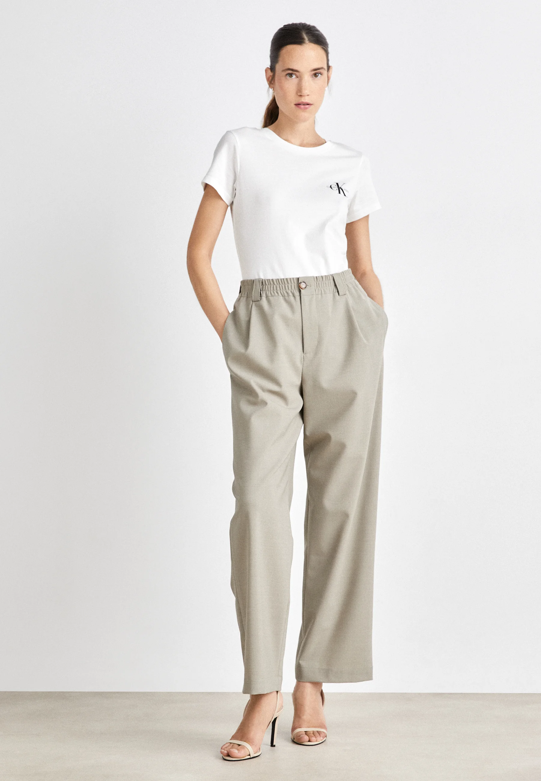 Calvin Klein Jeans MONOLOGUE SLIM TEE PACK DE 2 - Camiseta básica
