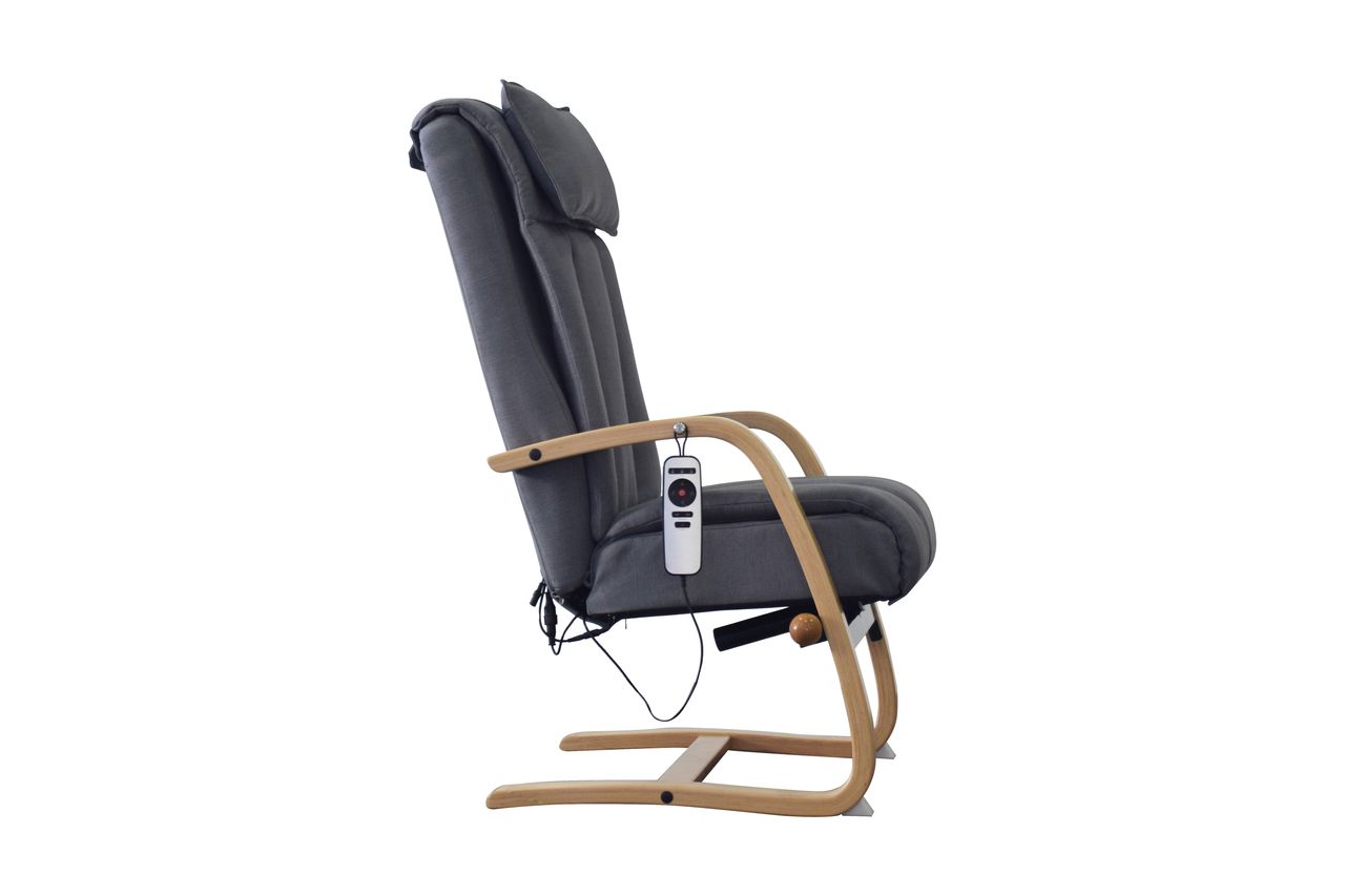 Alpha Techno Relax-Massagesessel AT-233 inkl. Fernbedienung, grau