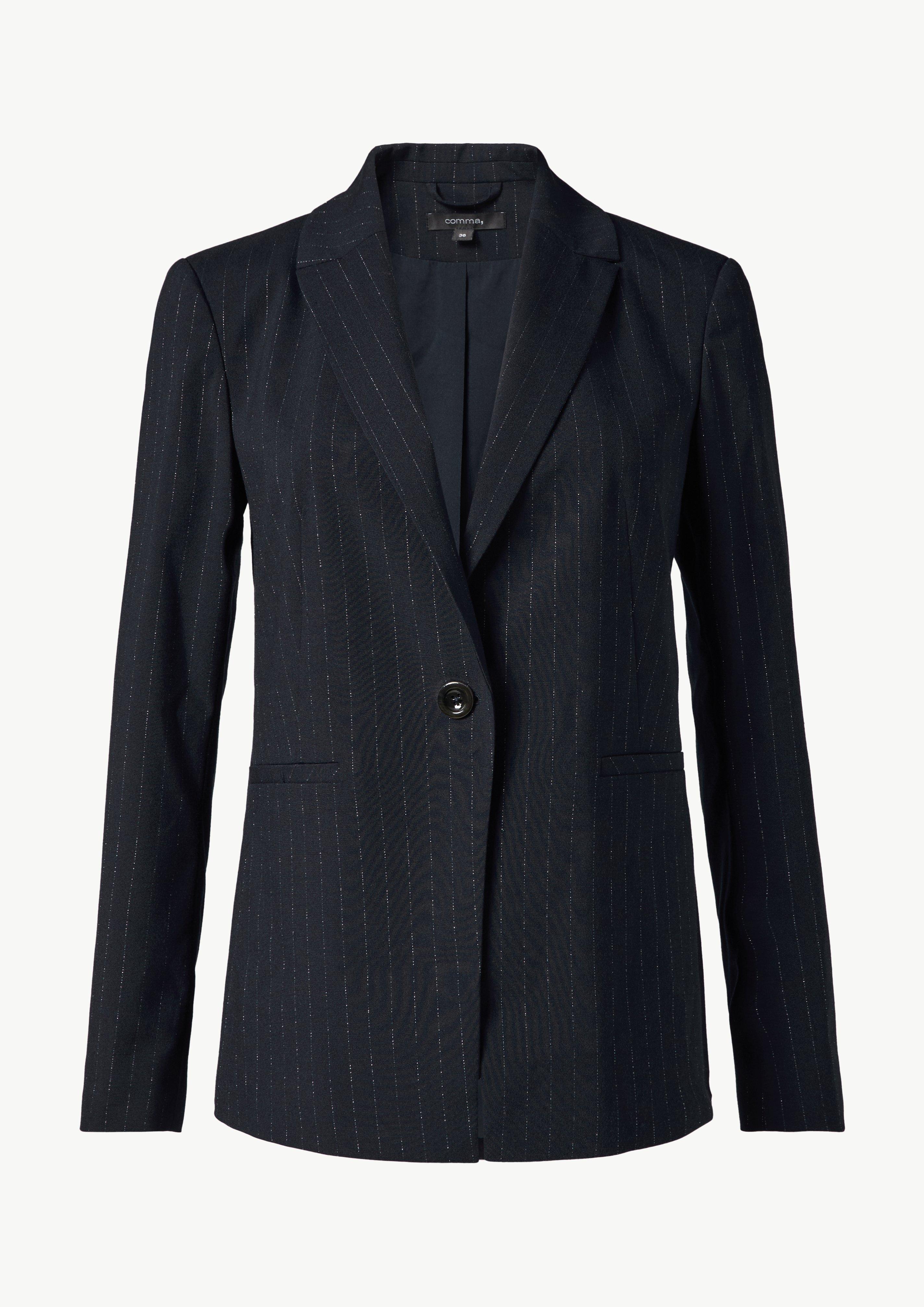 Blazer in Nadelstreifen-Optik - navy