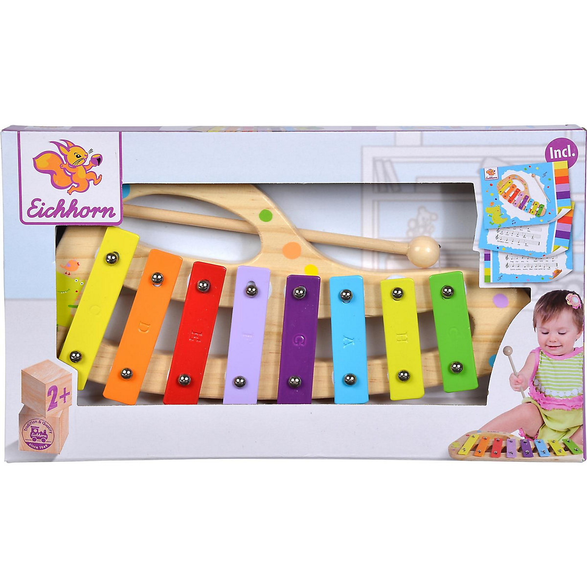 Musik Xylophon 8 Töne