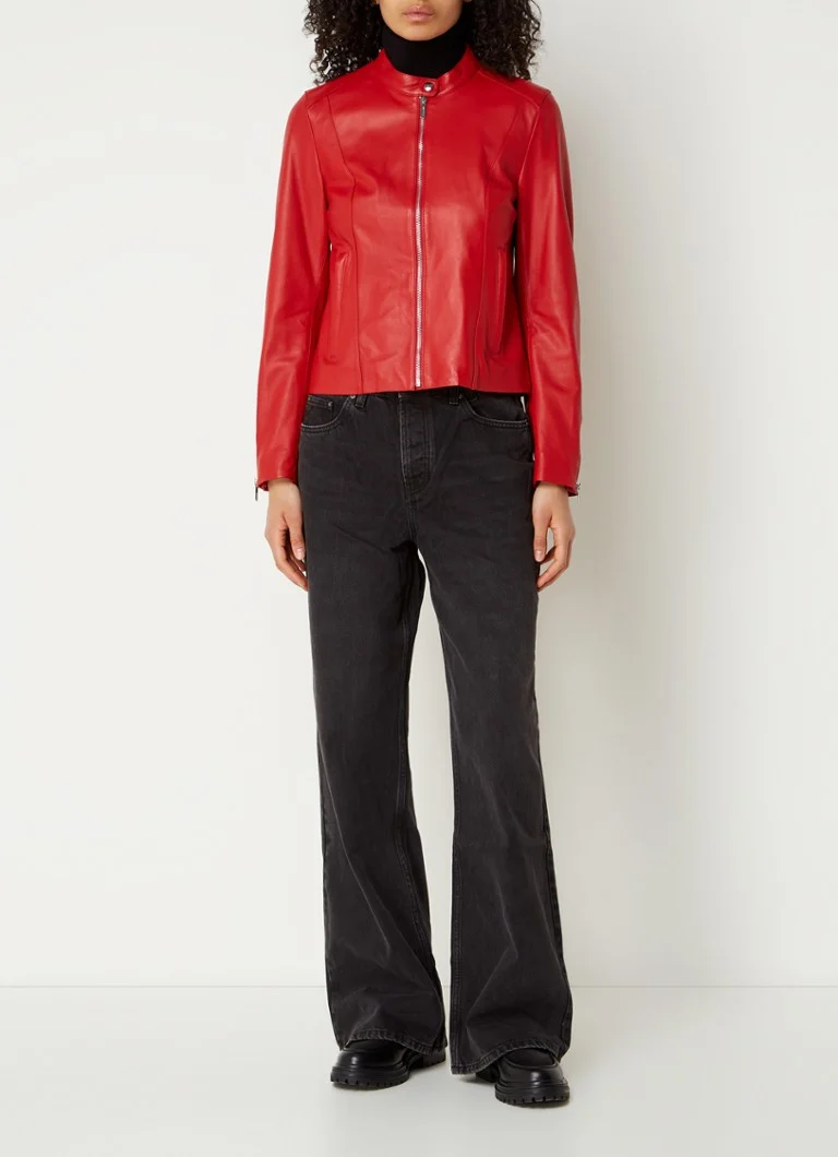 STUDIO AR by Arma Simo sheepskin biker jacket with zipper pockets