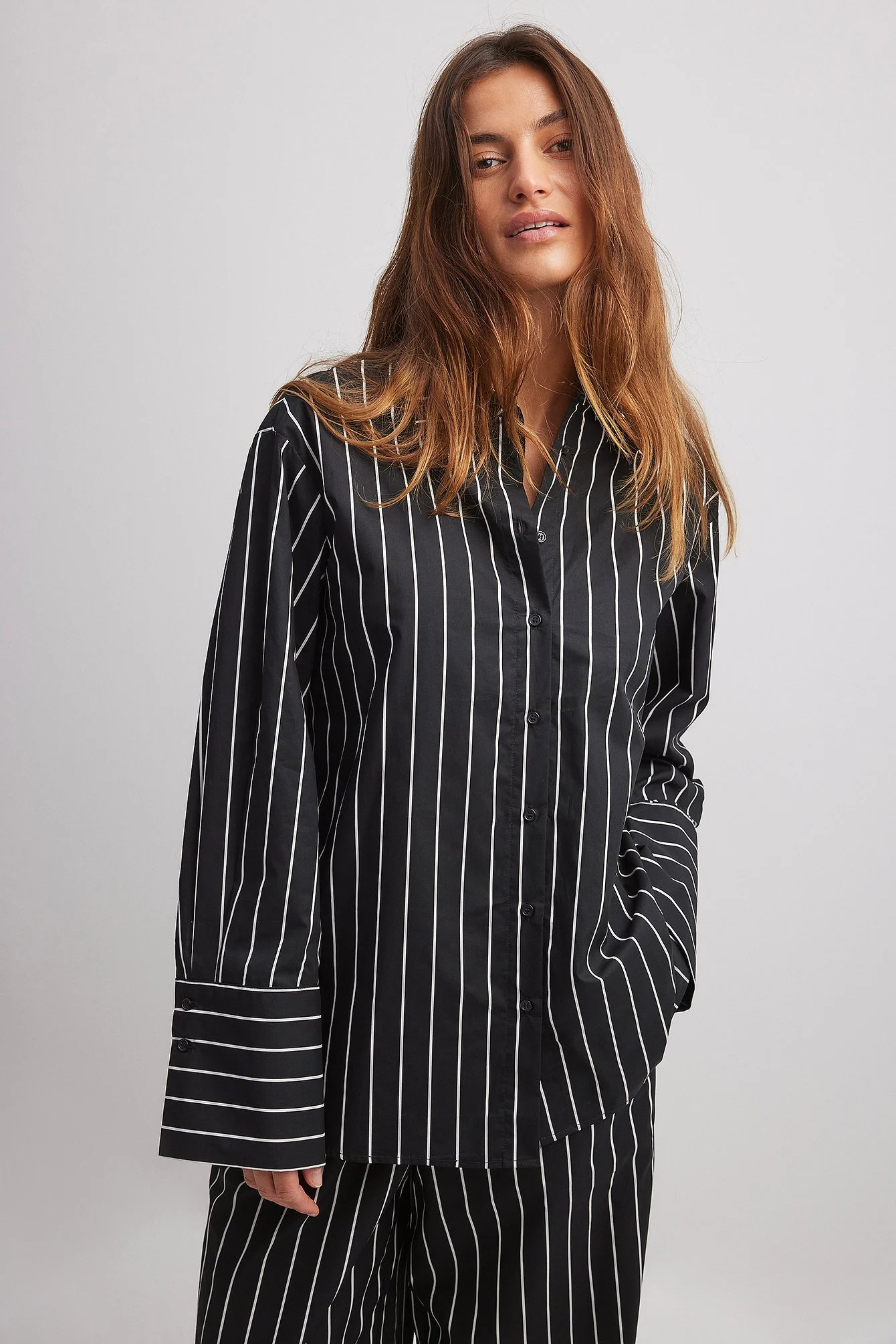 Oversize gestreiftes Hemd