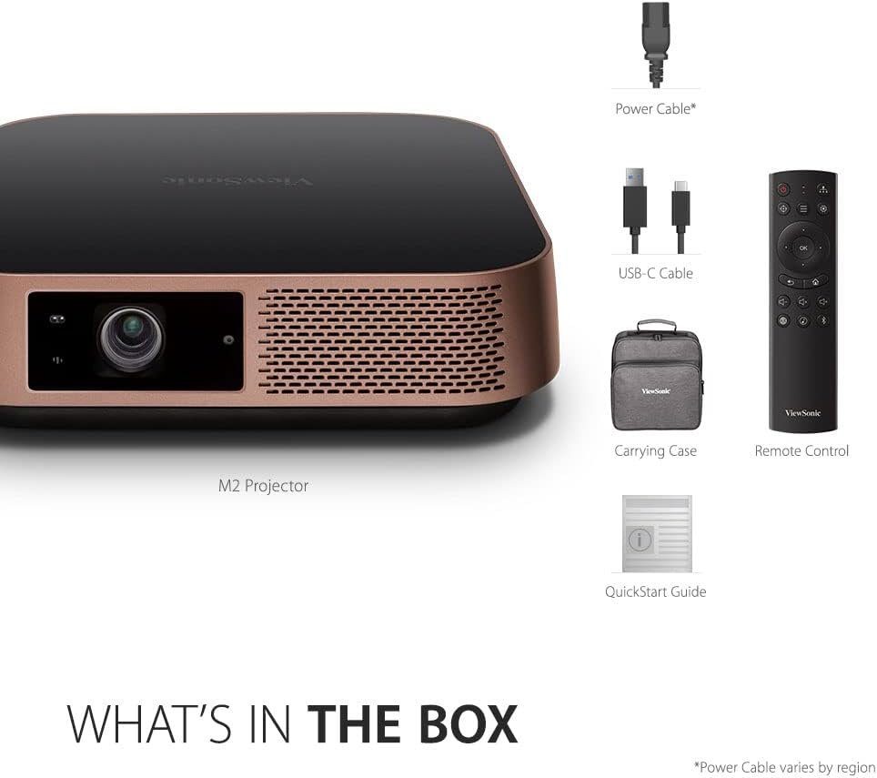 Viewsonic Beamer (1200 lm, 3000000:1, 4096 x 2160 px, Konnektivität, Bluetooth SD-Kartenleser 2x 3 Watt metallic-bronze)