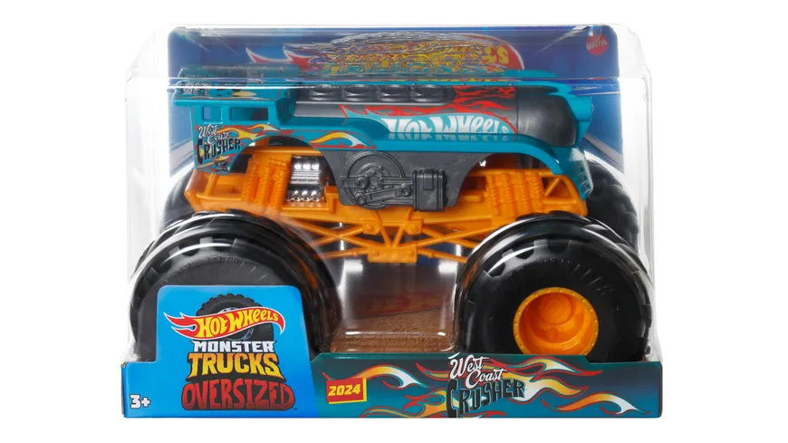 Hot Wheels Monster Trucks-Fahrzeuge im Maßstab 1:24, 1 Stück, sortiert