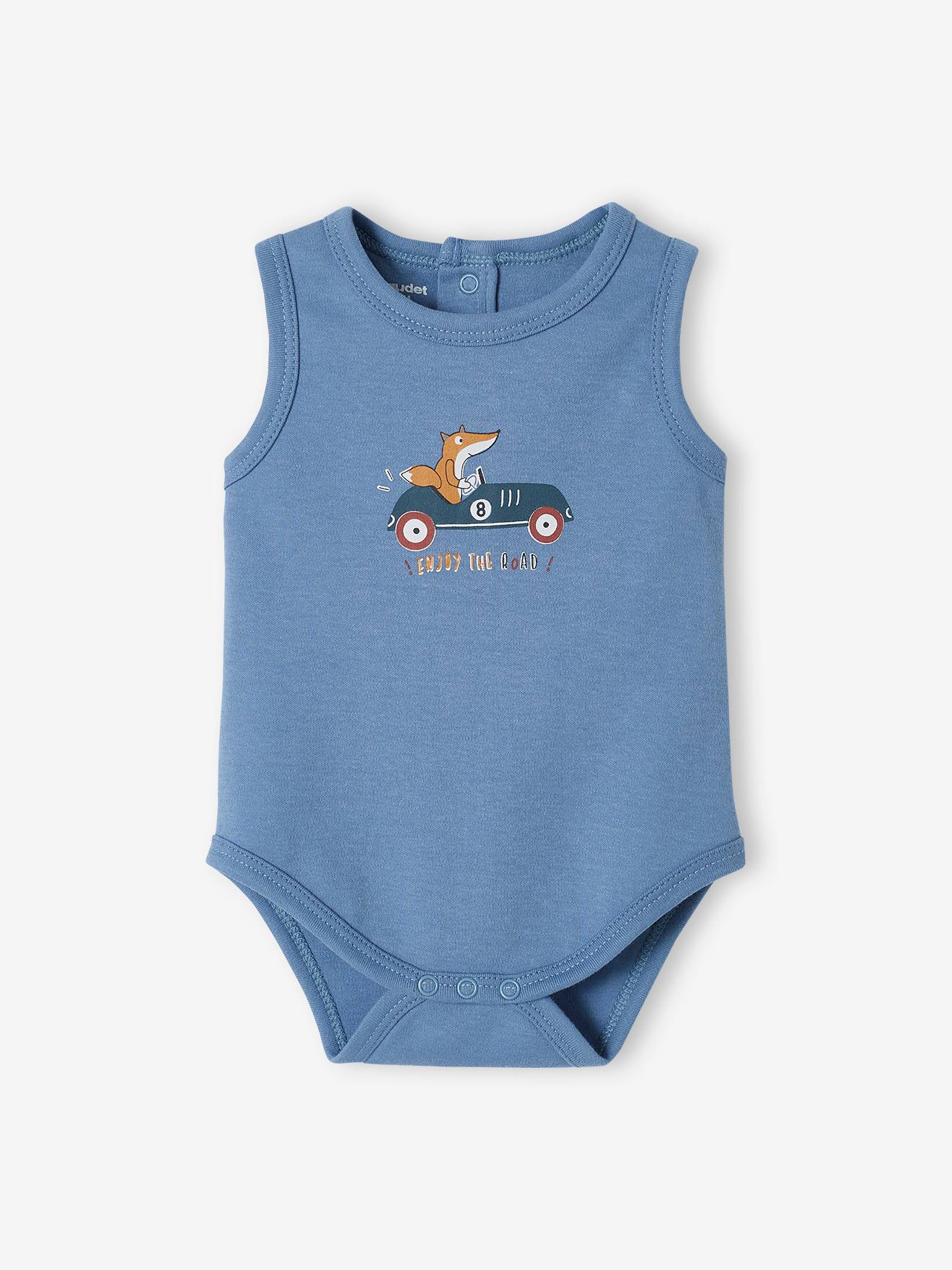 Lot de 3 bodies bébé sans manches curcuma