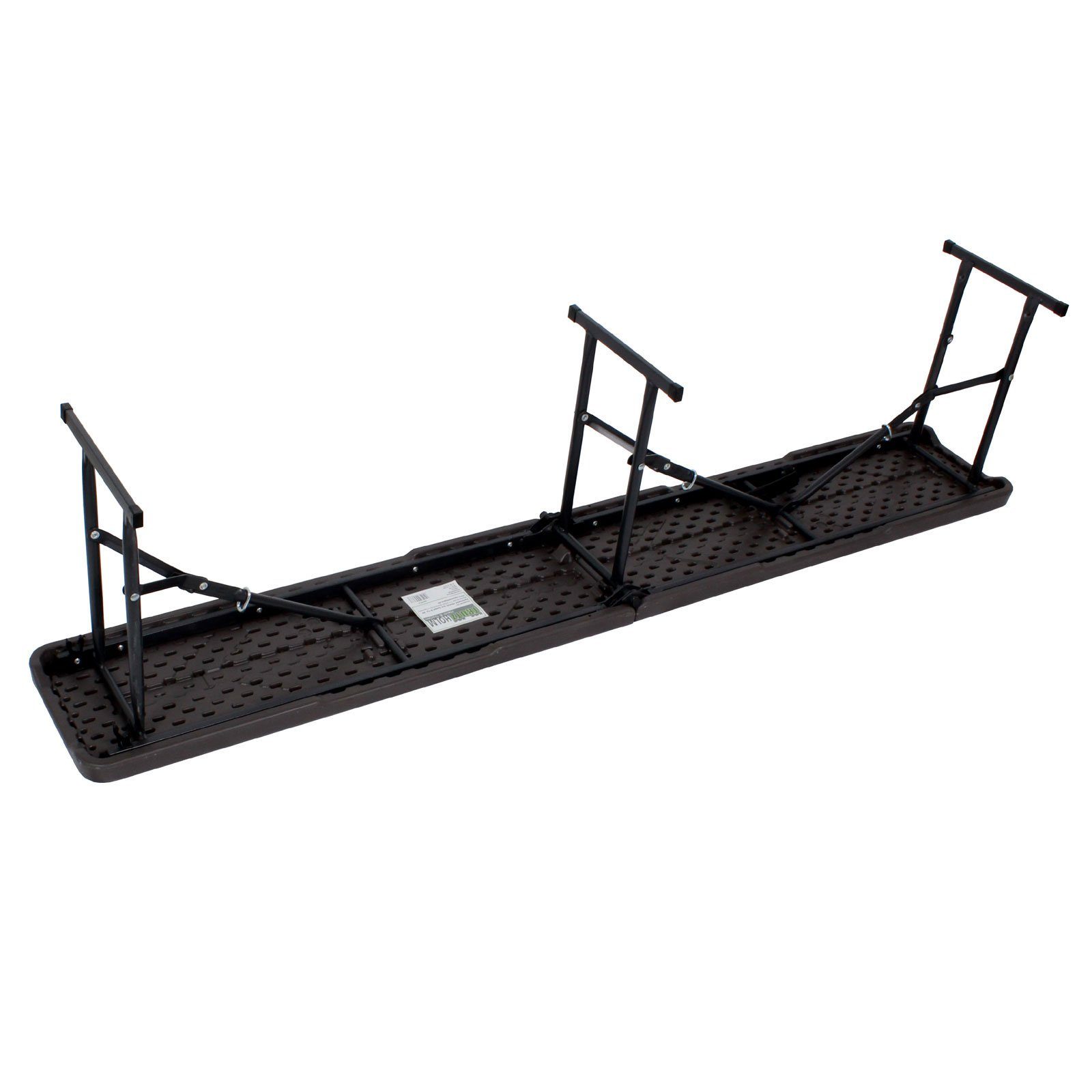 TRUTZHOLM Bierzeltgarnitur Bierbank Klappbank aus Kunstoff Grau Holzoptik 180cm klappbar Bierzelt, (Produkt, 1-tlg), stabil, pflegeleicht, transportabel