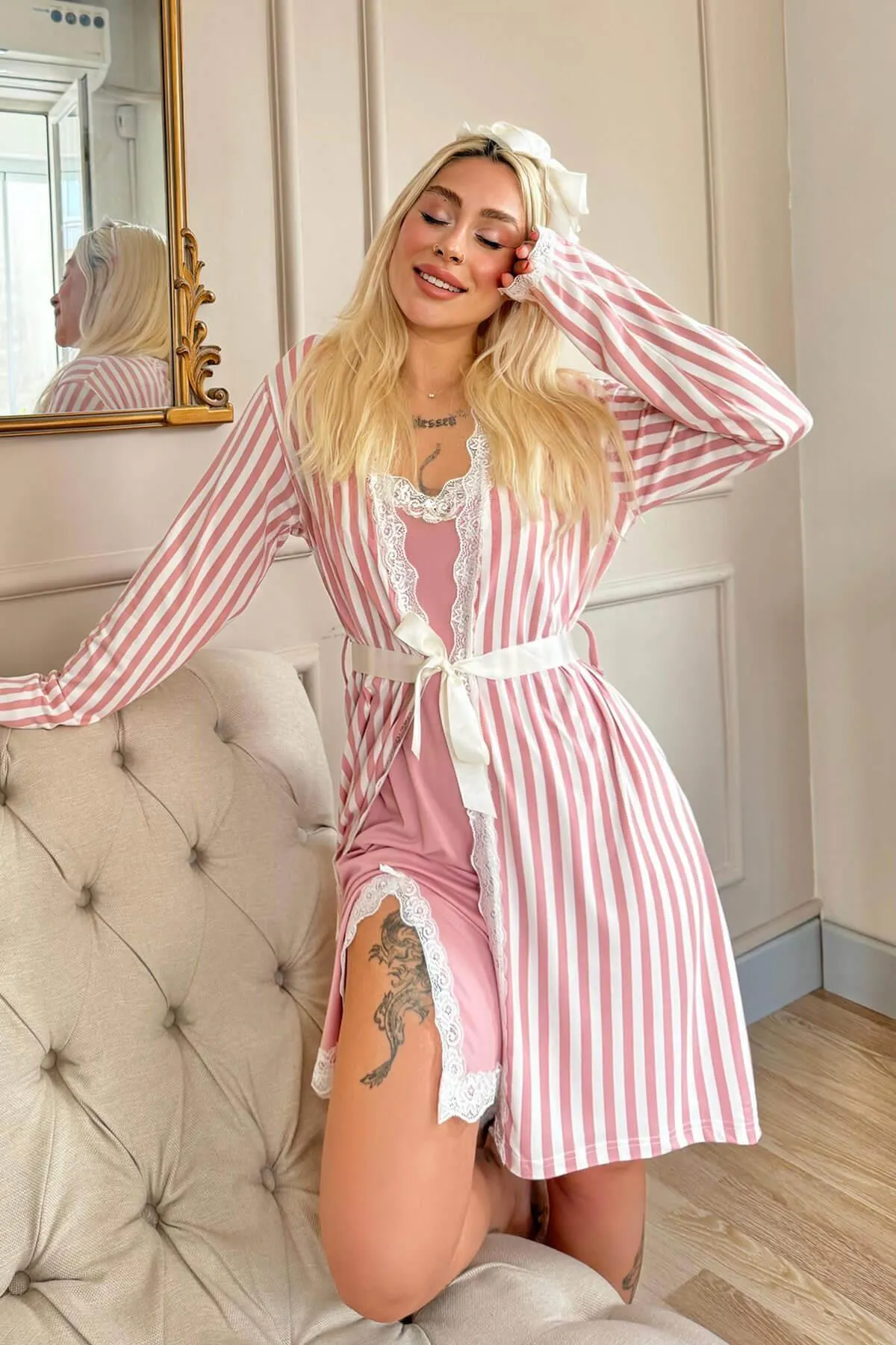 Pijamaevi  Pyjama set - Rosa - Muster