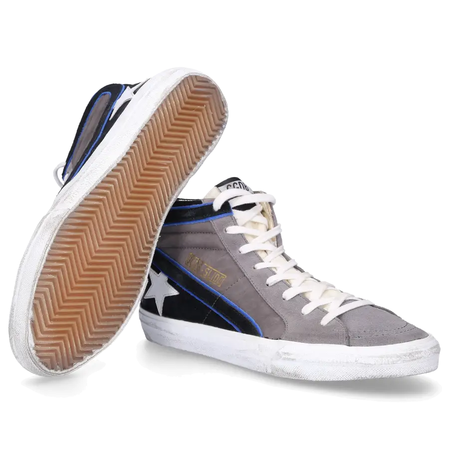Golden Goose - Sneaker high SLIDE Used grau - grau