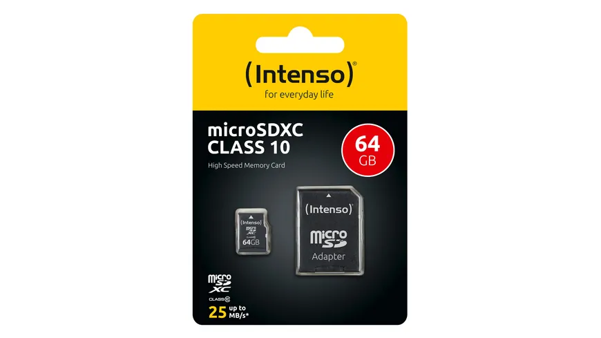 Intenso microSD Card Class 10 64GB SDXC