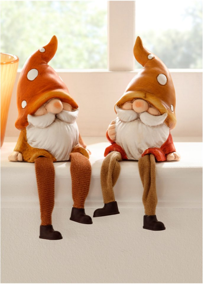 Kantenhocker Zwerge (2er Pack)