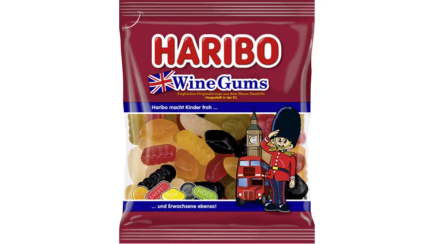 Haribo Englisches Weingummi Wine Gums 175 g
