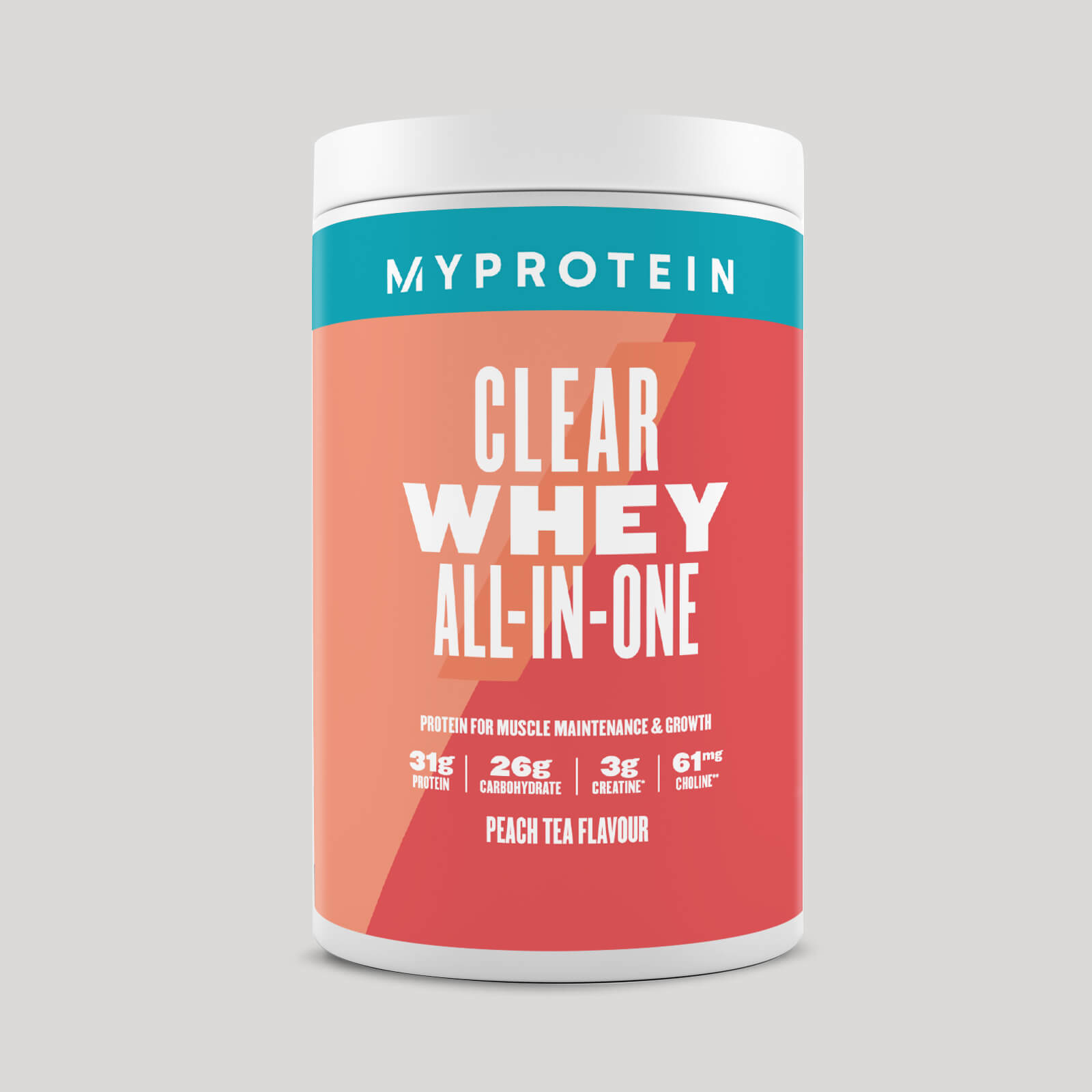 All-in-One Clear Whey, Peach Tea, 13 Servings