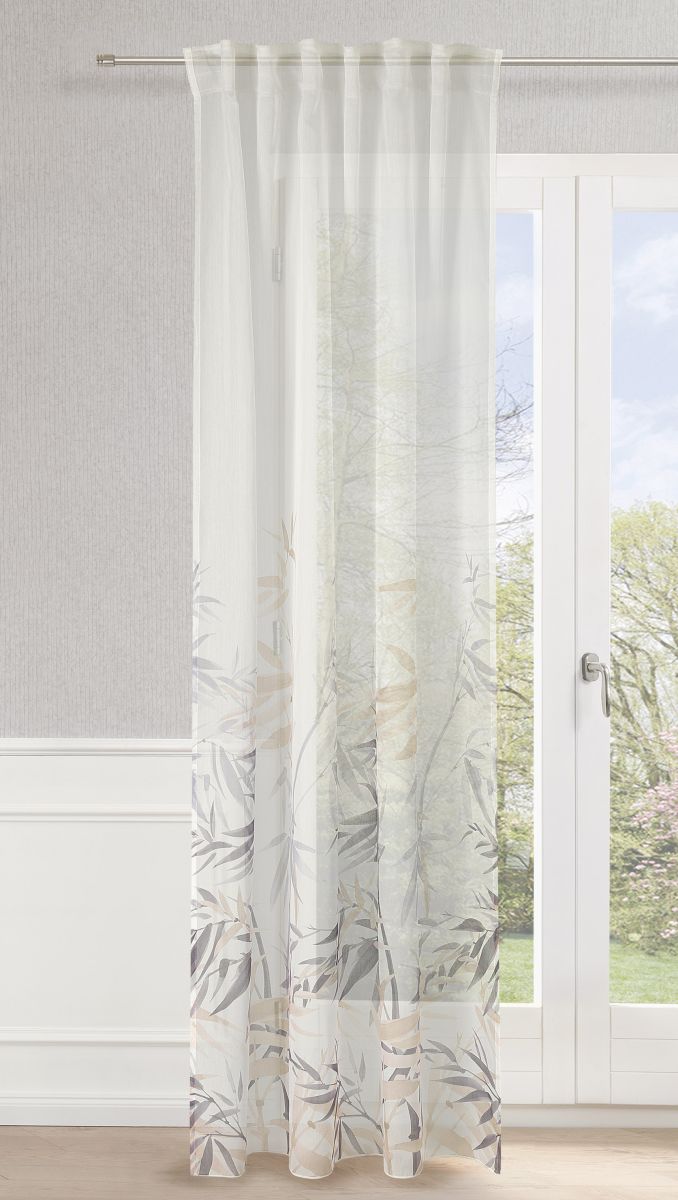 Neutex Schal Smilla Wollweiß-Natur-Anthrazit 145 x 245 cm