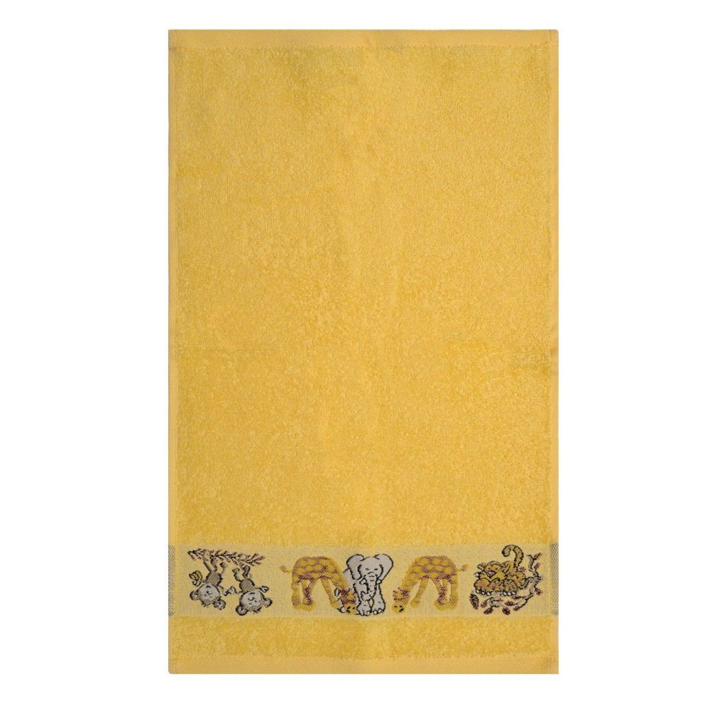 Dyckhoff Handtuch Dyckhoff Kinder Frottierserie 'Affe' Gelb, (1-St)
