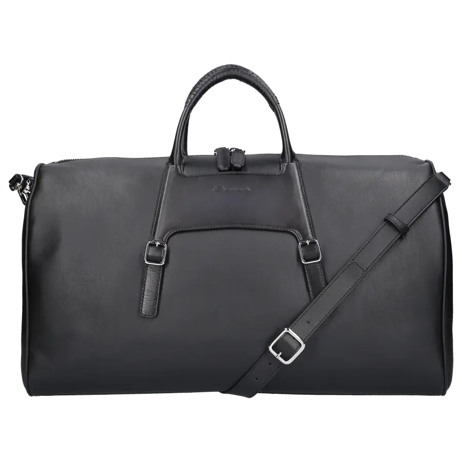 Santoni - Weekender UIBBA Kalbsleder - schwarz