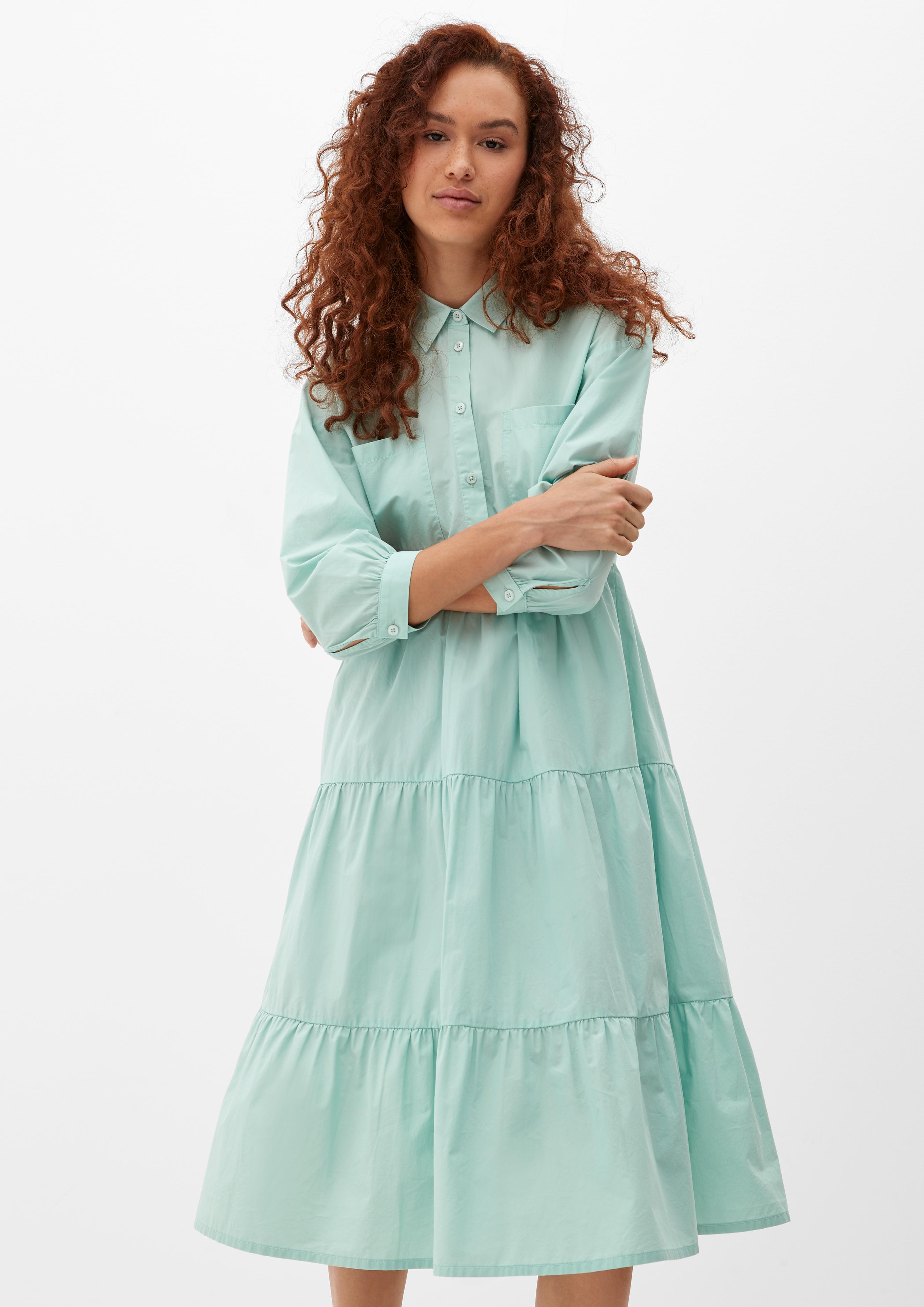 Stufenkleid mit Raffung  2124574-6092