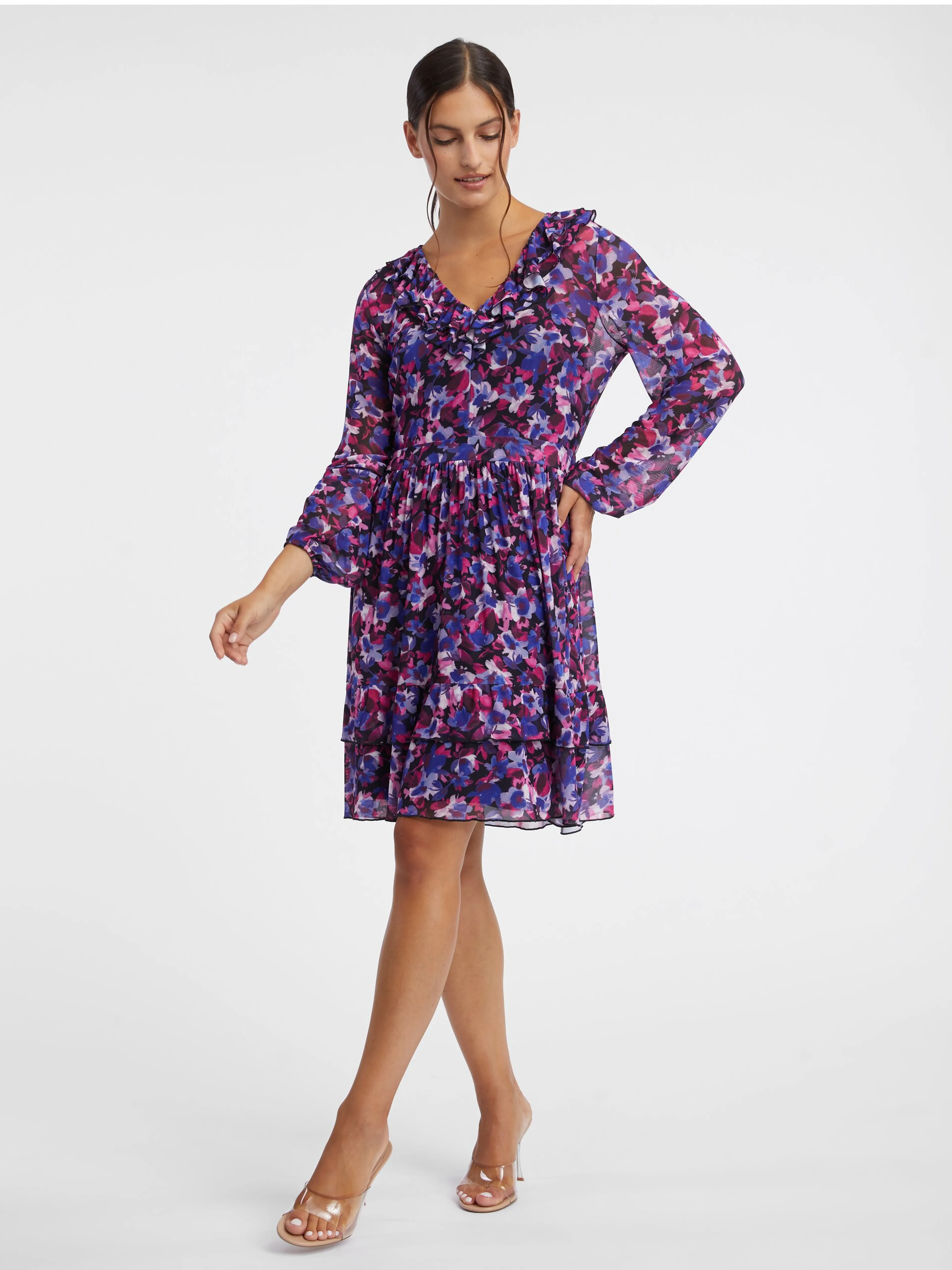 Lila Damen-Blumenkleid ORSAY