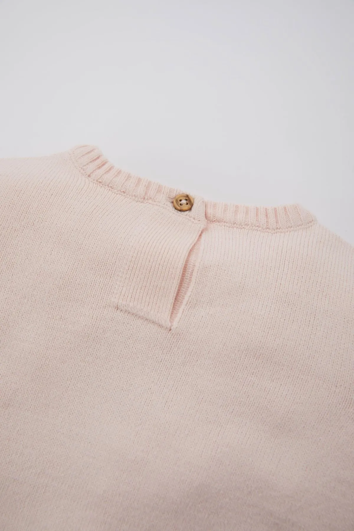 DeFacto  Baby-Mädchen-Pullover mit normaler Passform und Rundhalsausschnitt